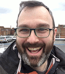 A picture of my face, taken on top of a carpark in Loughborough.